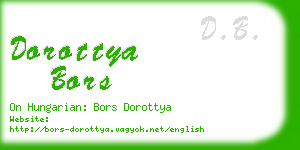 dorottya bors business card